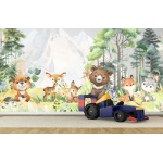 Fototapeta dla dzieci na wymiar leśne zwierzęta M128