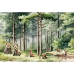 Fototapeta dla dzieci na wymiar, leśne zwierzęta M136
