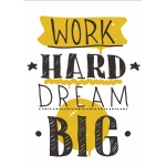 Plakat motywacyjny 46 Work hard dream big