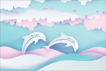  Fototapeta delfiny 3556