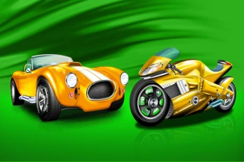  Fototapeta dla dzieci autko, motor 50a