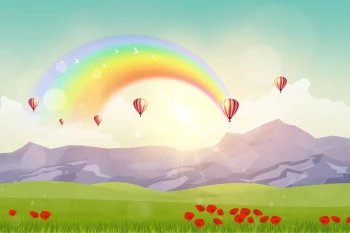  Fototapeta dla dzieci balony 2560