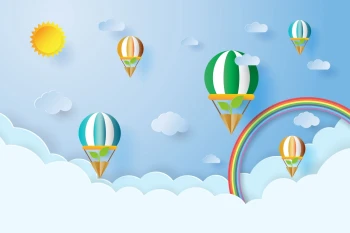  Fototapeta dla dzieci balony 2573