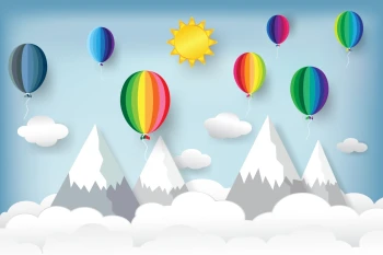  Fototapeta dla dzieci balony 2582