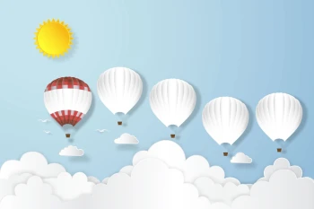  Fototapeta dla dzieci balony 2583