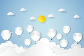  Fototapeta dla dzieci balony 2584