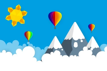  Fototapeta dla dzieci balony 2612