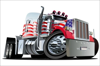  Fototapeta dla dzieci ciężarówka 1516