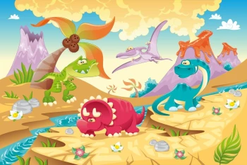  Fototapeta dla dzieci dinozaury 23a