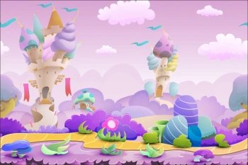  Fototapeta dla dzieci domki 1365