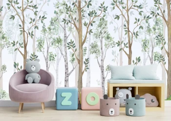  Fototapeta dla dzieci drzewa, las, natura dwk321