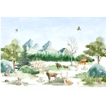  Fototapeta dla dzieci dzikie zwierzęta M008