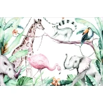  Fototapeta dla dzieci dzikie zwierzęta, safari dwk217