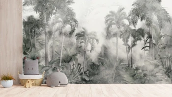  Fototapeta dla dzieci dżungla, palmy dwk215