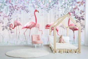  Fototapeta dla dzieci flamingi dwk324