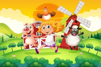  Fototapeta dla dzieci gospodarstwo 1321