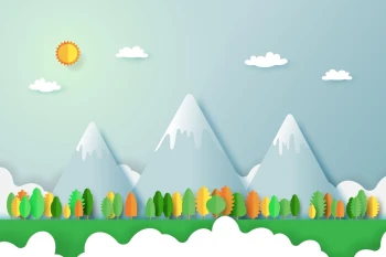  Fototapeta dla dzieci góry 2591