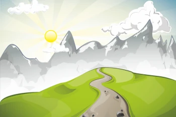  Fototapeta dla dzieci góry 2607