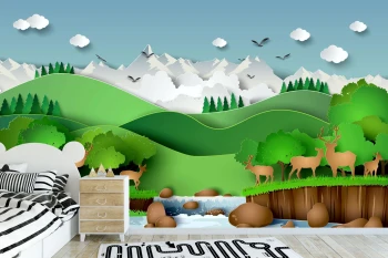  Fototapeta dla dzieci na wymiar góry dwk058