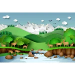  Fototapeta dla dzieci na wymiar góry dwk058