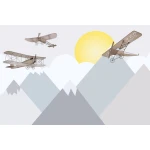  Fototapeta dla dzieci góry, samoloty dwk264