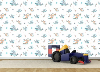  Fototapeta dla dzieci helikoptery MP008