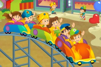  Fototapeta dla dzieci karuzela 19a