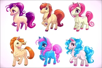  Fototapeta dla dzieci koniki 1380