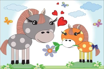  Fototapeta dla dzieci koniki 1442