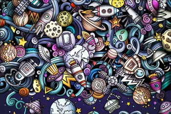  Fototapeta dla dzieci kosmos 2418