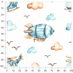 Fototapeta dla dzieci kolorowe sterowce MP015