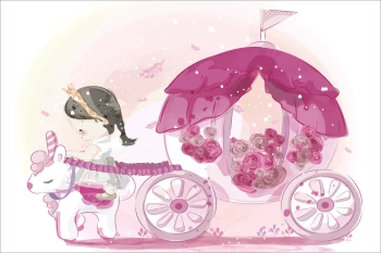  Fototapeta dla dzieci królewna 4814