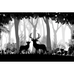  Fototapeta dla dzieci las, jeleń dwk057