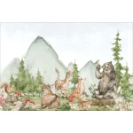  Fototapeta dla dzieci leśne zwierzęta M005