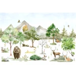  Fototapeta dla dzieci leśne zwierzęta M007