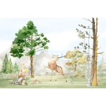  Fototapeta dla dzieci leśne zwierzęta M012