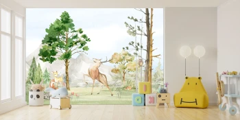  Fototapeta dla dzieci leśne zwierzęta M012