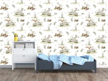  Fototapeta dla dzieci leśne zwierzęta MP003