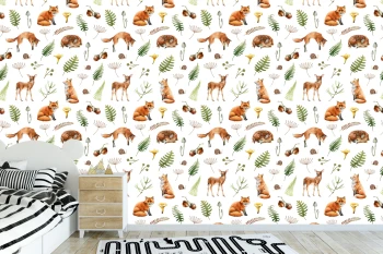  Fototapeta dla dzieci liski MP020