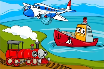  Fototapeta dla dzieci lokomotywa 1325