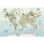Fototapeta dla dzieci mapa, Afryka, pingwin M042
