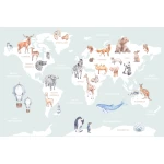  Fototapeta dla dzieci mapa świata M049 