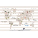  Fototapeta dla dzieci mapa świata M052 