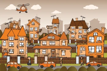  Fototapeta dla dzieci miasto 1482