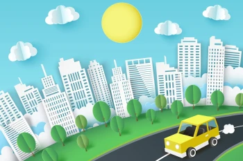  Fototapeta dla dzieci miasto 2608