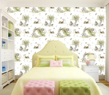  Fototapeta dla dzieci miś, drzewa  MP001