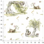  Fototapeta dla dzieci miś, drzewa  MP001