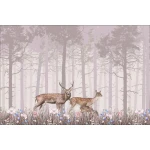  Fototapeta dla dzieci na wymiar drzewa, sarenki, jeleń dwk099