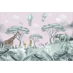  Fototapeta dla dzieci na wymiar dzikie zwierzęta, safari dwk220