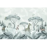  Fototapeta dla dzieci na wymiar safari, dzikie zwierzęta dwk227